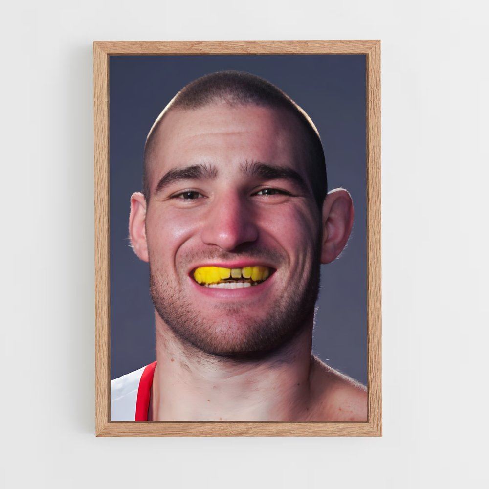 Poster Le Guerrier Au Anneau Jaune – affiche MMA (vue 4)